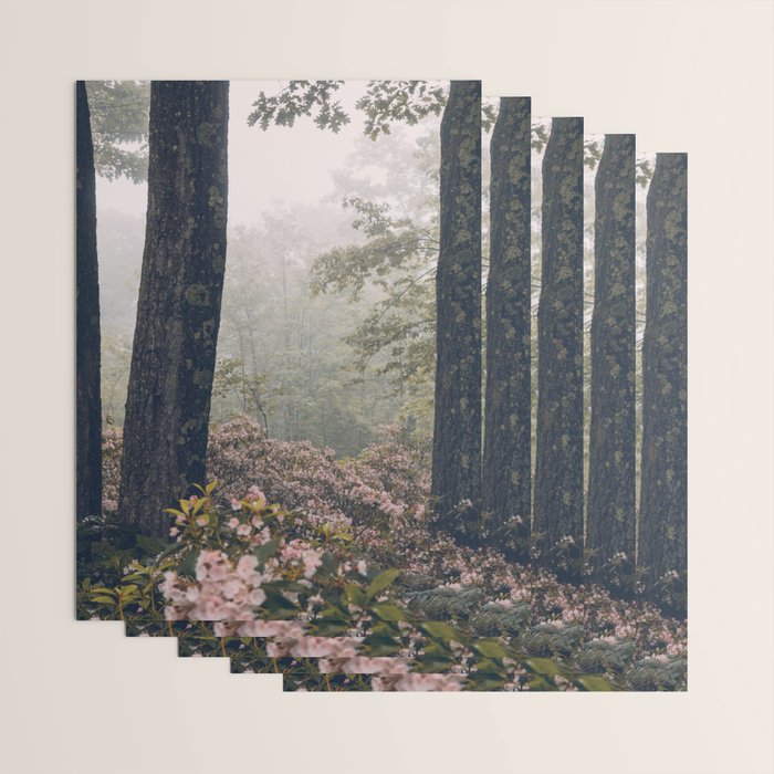 Forest Floral Foggy Wanderlust Adventure Wrapping Paper Gallery Image 3
