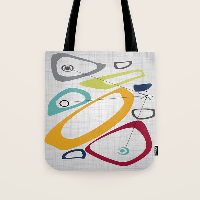 Mid Century Modern Art Tote Bag Gallery Image 1