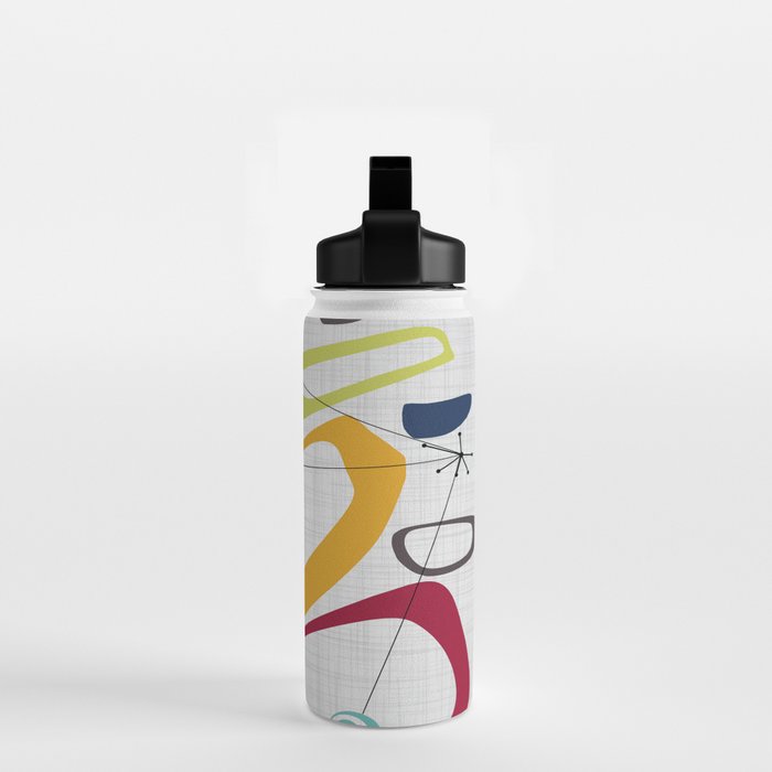 Mid Century Modern Art Water Bottle Gallery Image 2