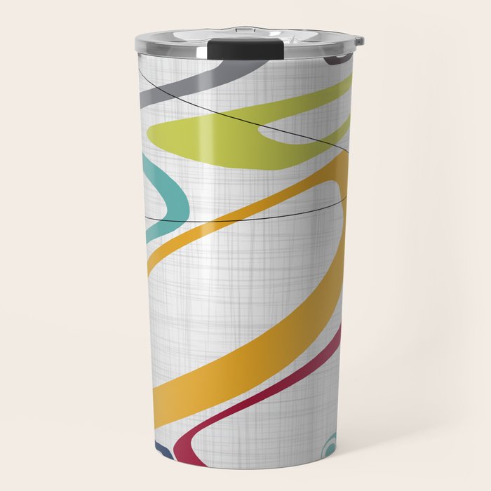 Mid Century Modern Art Travel Mug Gallery Image 1
