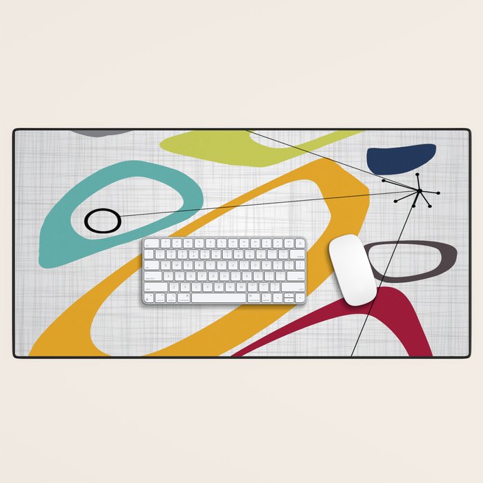 Mid Century Modern Art Desk Mat Gallery Image 1