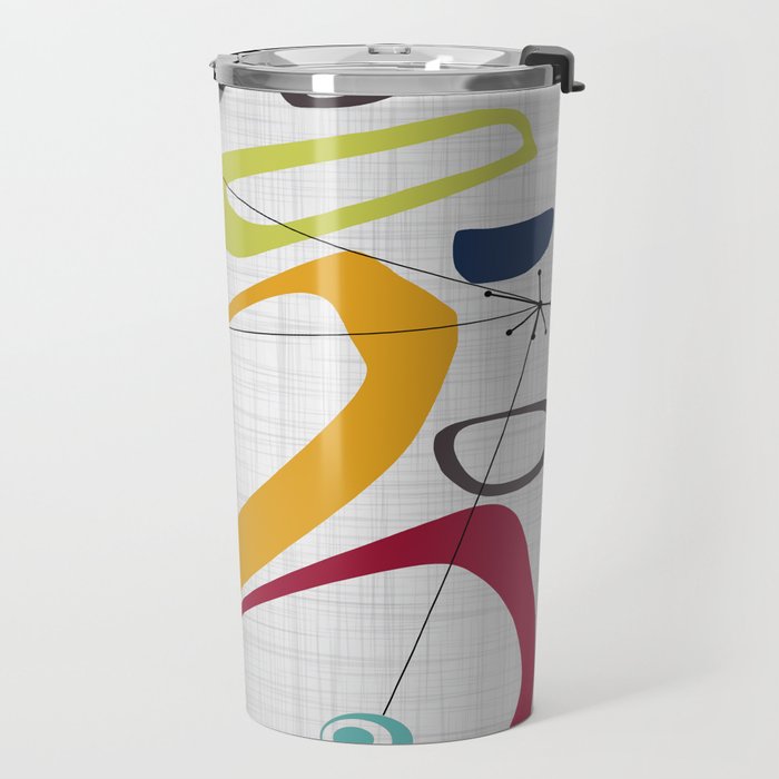 Mid Century Modern Art Travel Mug Gallery Image 2