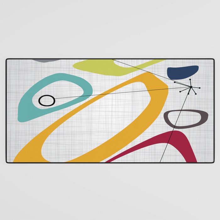 Mid Century Modern Art Desk Mat Gallery Image 3