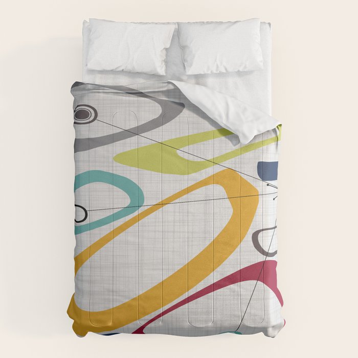 Mid Century Modern Art Comforter Gallery Image 1