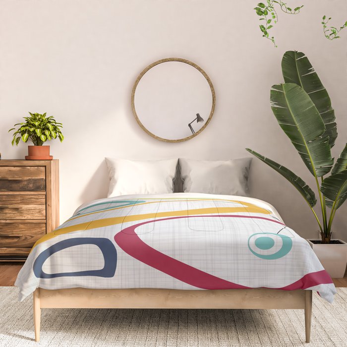 Mid Century Modern Art Comforter Gallery Image 3