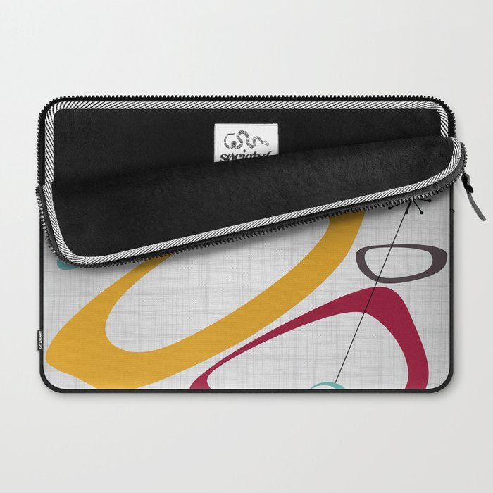 Mid Century Modern Art Laptop Sleeve Gallery Image 2