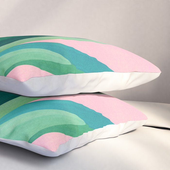 Spring Cactus With Pink Sky / Desert Series Pillow Sham Gallery Image 3