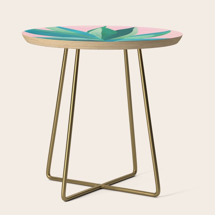 Spring Cactus With Pink Sky / Desert Series Side Table Gallery Image 1