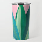 Spring Cactus With Pink Sky / Desert Series Travel Mug Gallery Image 1