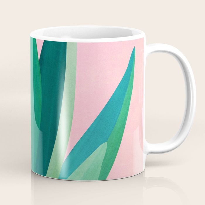 Spring Cactus With Pink Sky / Desert Series Coffee Mug Gallery Image 1