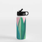 Spring Cactus With Pink Sky / Desert Series Water Bottle Gallery Image 1