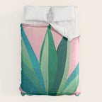 Spring Cactus With Pink Sky / Desert Series Comforter Gallery Image 6