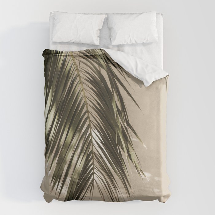 Palm Leaf Shadow Summer Duvet Cover Gallery Image 1