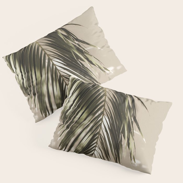 Palm Leaf Shadow Summer Pillow Sham Gallery Image 3
