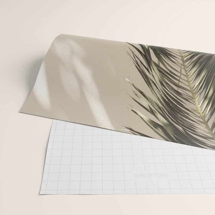 Palm Leaf Shadow Summer Wrapping Paper Gallery Image 2