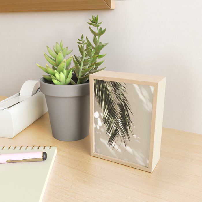 Palm Leaf Shadow Summer Mini Art Print Gallery Image 2