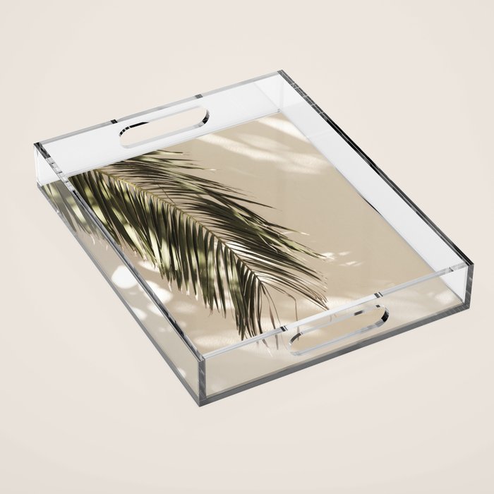 Palm Leaf Shadow Summer Acrylic Tray Gallery Image 1