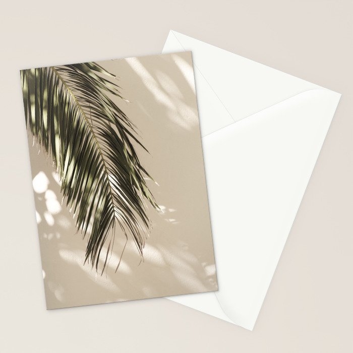 Palm Leaf Shadow Summer Stationery Card Gallery Image 2