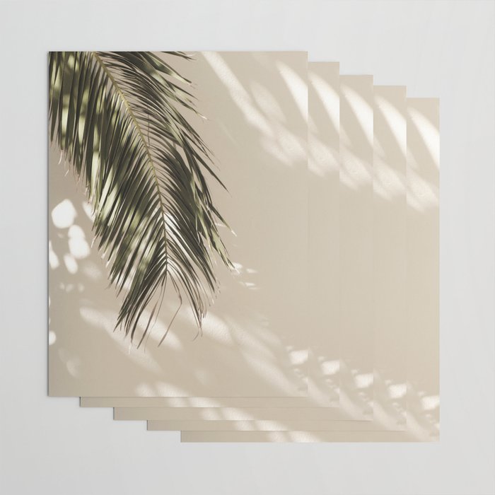 Palm Leaf Shadow Summer Wrapping Paper Gallery Image 3