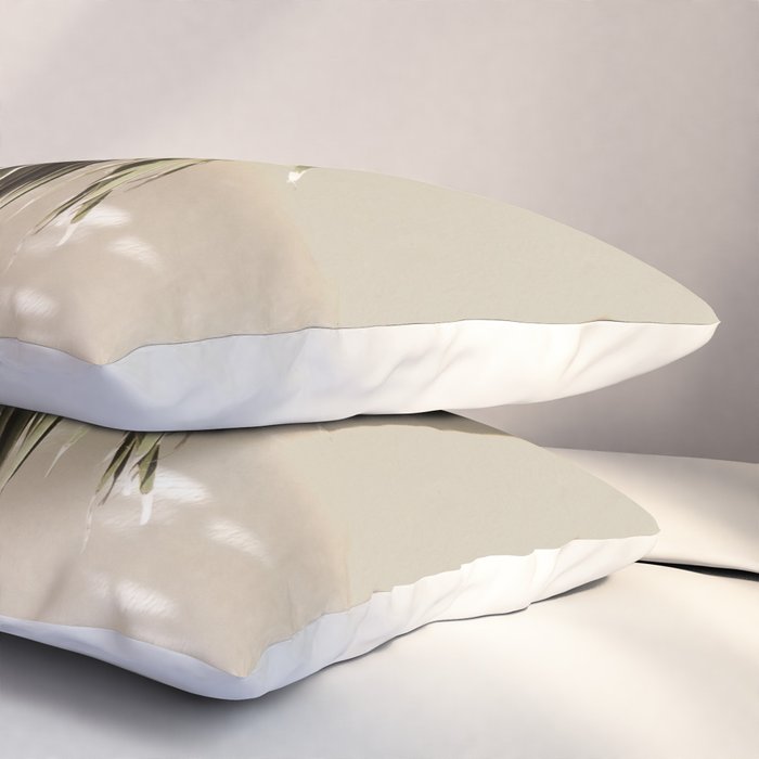 Palm Leaf Shadow Summer Pillow Sham Gallery Image 3