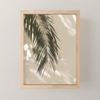 Palm Leaf Shadow Summer Mini Art Print Gallery Image 1