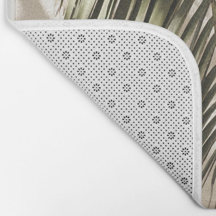 Palm Leaf Shadow Summer Bath Mat Gallery Image 2
