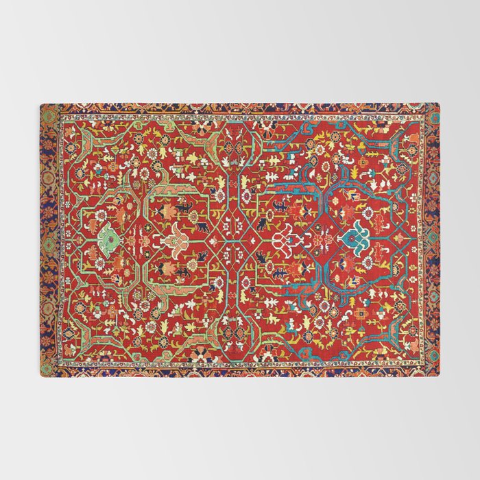 Heriz Azerbaijan 19th Century Floral Rug  Rug Gallery Image 2