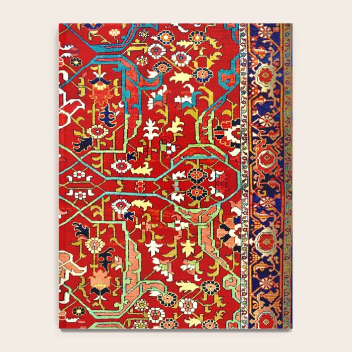 Heriz Azerbaijan 19th Century Floral Rug  Notebook Gallery Image 4