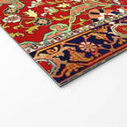Heriz Azerbaijan 19th Century Floral Rug  Welcome Mat Gallery Image 2