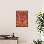 Heriz Azerbaijan 19th Century Floral Rug  Poster Gallery Image 2