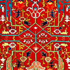 Heriz Azerbaijan 19th Century Floral Rug  Coffee Mug Gallery Image 2