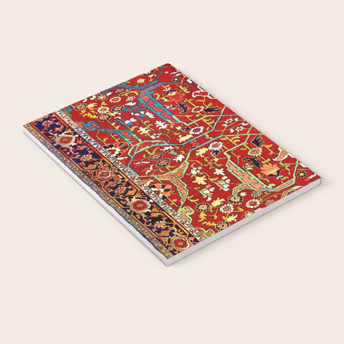 Heriz Azerbaijan 19th Century Floral Rug  Notebook Gallery Image 3