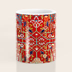 Heriz Azerbaijan 19th Century Floral Rug  Coffee Mug Gallery Image 4
