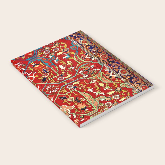 Heriz Azerbaijan 19th Century Floral Rug  Notebook Gallery Image 1