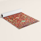 Heriz Azerbaijan 19th Century Floral Rug  Yoga Mat Gallery Image 2