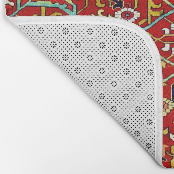 Heriz Azerbaijan 19th Century Floral Rug  Bath Mat Gallery Image 2