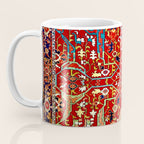 Heriz Azerbaijan 19th Century Floral Rug  Coffee Mug Gallery Image 3