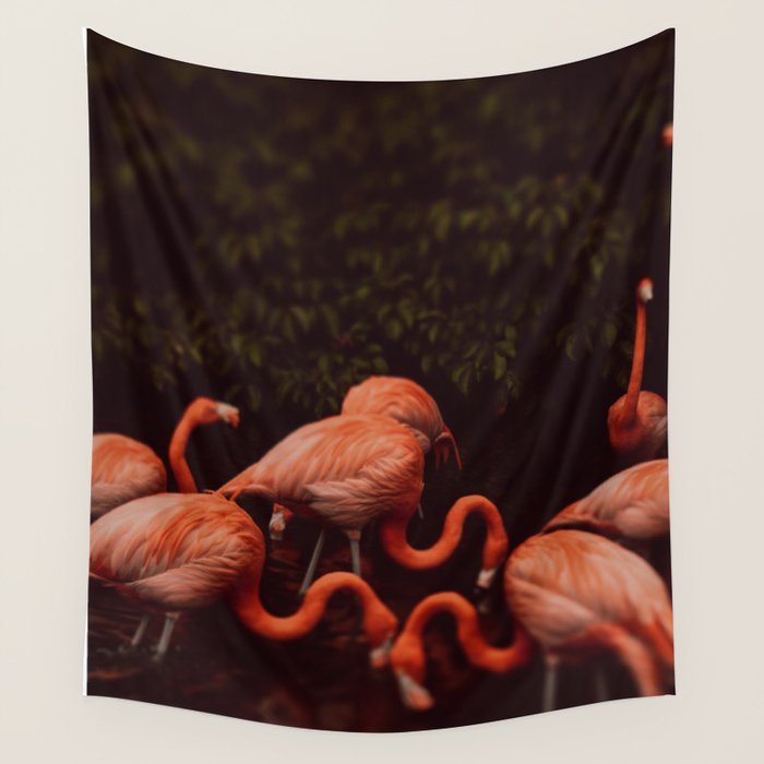 Flamingos Wall Tapestry Gallery Image 4