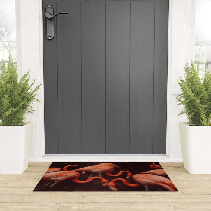 Flamingos Welcome Mat Gallery Image 3