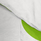 Lime Green Mid Century Modern Piquet Abstract Pattern with White Comforter Gallery Image 4