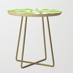 Lime Green Mid Century Modern Piquet Abstract Pattern with White Side Table Gallery Image 1