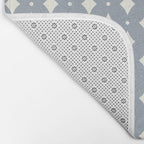 Vintage Stars XV Grey Blue Bath Mat Gallery Image 2