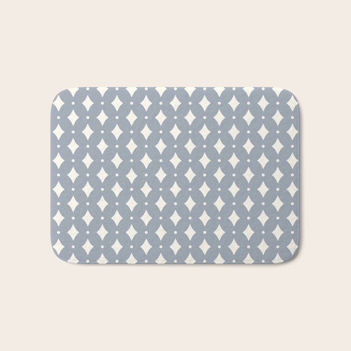 Vintage Stars XV Grey Blue Bath Mat Gallery Image 1