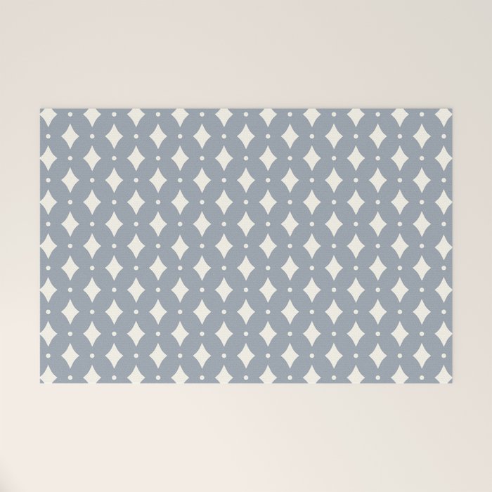 Vintage Stars XV Grey Blue Welcome Mat Gallery Image 1