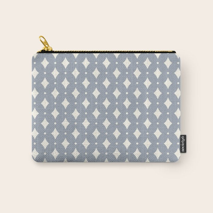 Vintage Stars XV Grey Blue Carry All Pouch Gallery Image 1