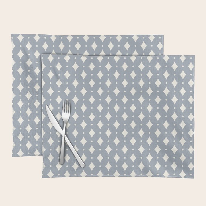 Vintage Stars XV Grey Blue Placemat Gallery Image 1