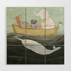 little yellow boat Wood Wall Art Gallery Image 1