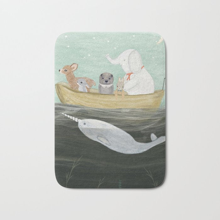 little yellow boat Bath Mat Gallery Image 1