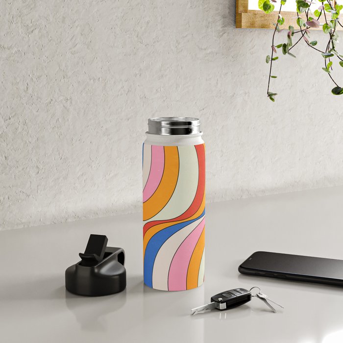 Retro Waves Water Bottle Gallery Image 4
