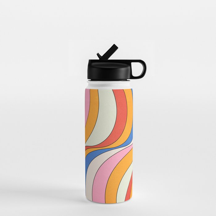 Retro Waves Water Bottle Gallery Image 1